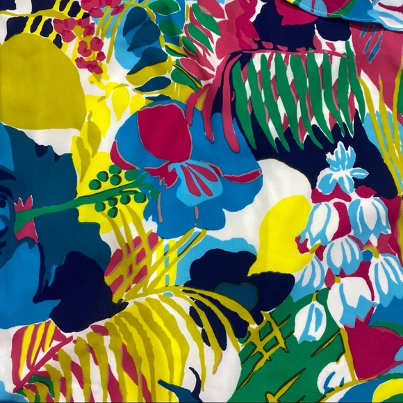 J. Crew Multi Colored Tropical Floral Ruffle Mini Woman’s Sun/Cami Dress 20 - Picture 7 of 14